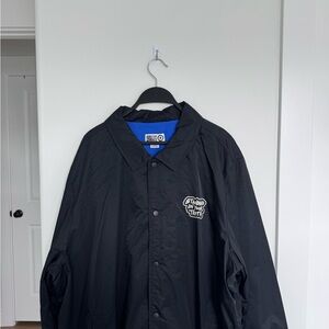 Target Black Bomber Jacket with Blue Interior Trim